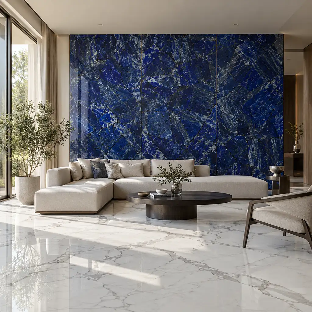 Lapis Lazuli and Statuario Marble