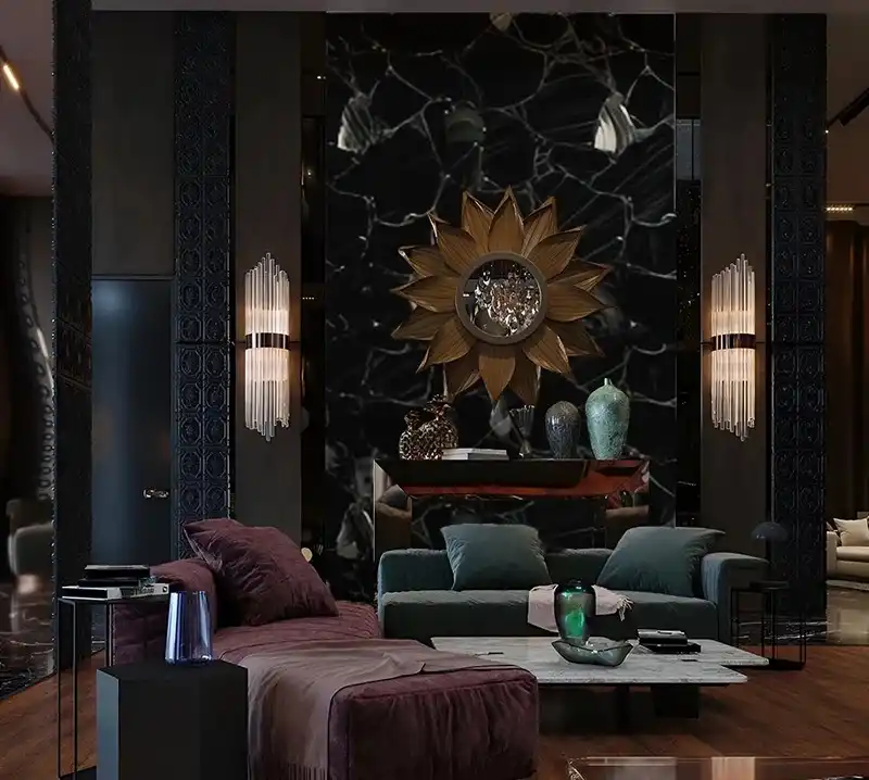 Obsidian Black With Silver