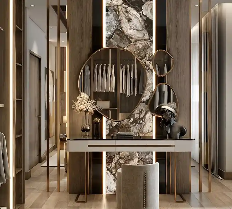 White Petrified Wood Retro